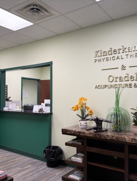 Reception at Kinderkamack Physical Therapy, Oradell NJ