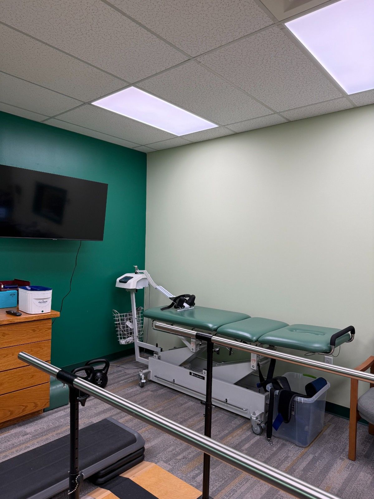 Treatment room at Kinderkamack Physical Therapy